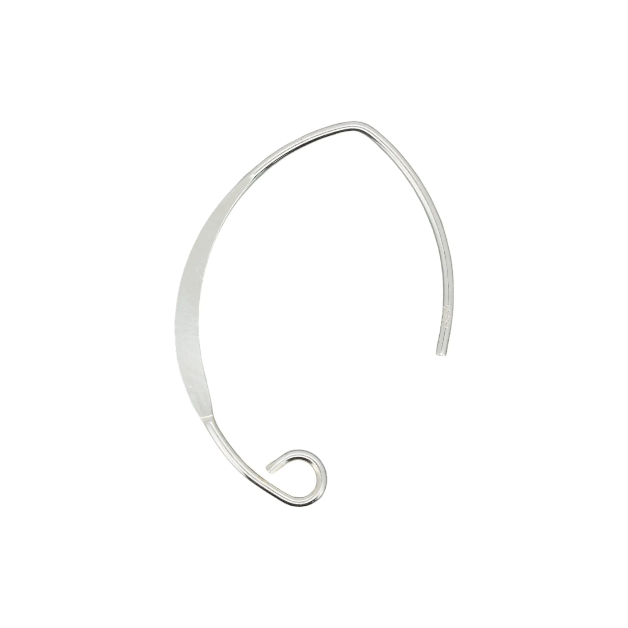 🔗 Earhook / Shepherd Hook (Flattened Claret) | Pair 💍💍