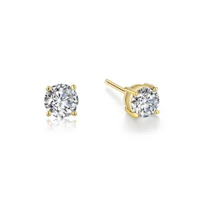 1 CTW 4 Prong Stud Earrings