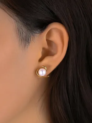 1 Pair Stud Earrings For Women's Birthday Gift Prom Stainless Steel Classic Fashion