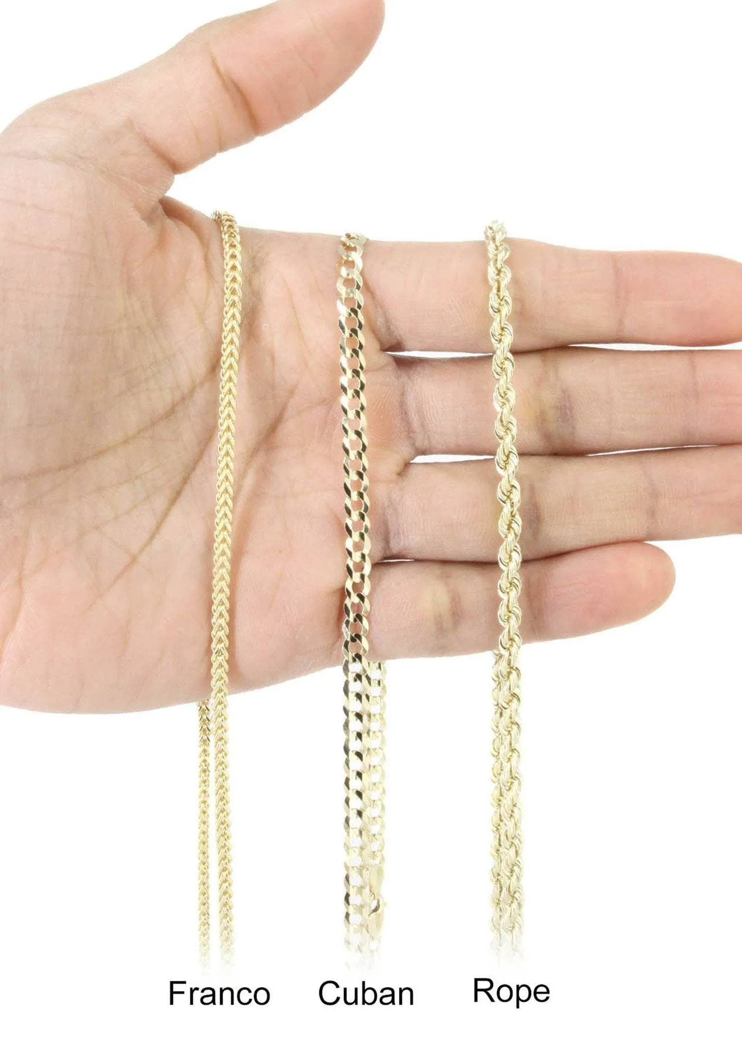 10K Yellow Gold Praying Hands Diamond Necklace  | 0.54 Carats