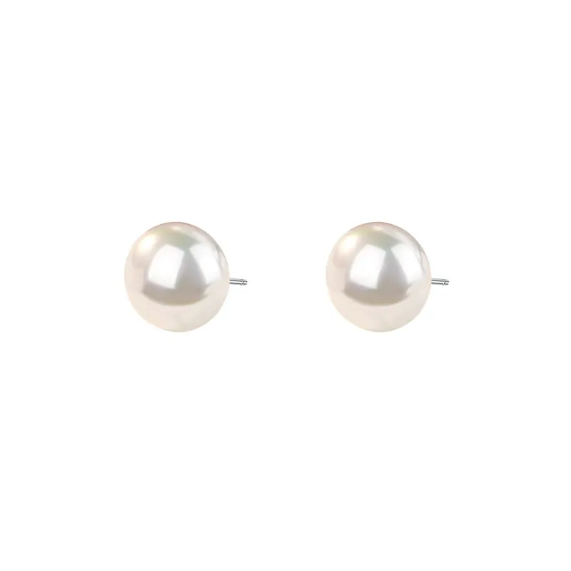 8mm 10mm 12mm 14mm 16mm 18mm 20mm Bread Pearl Earrings