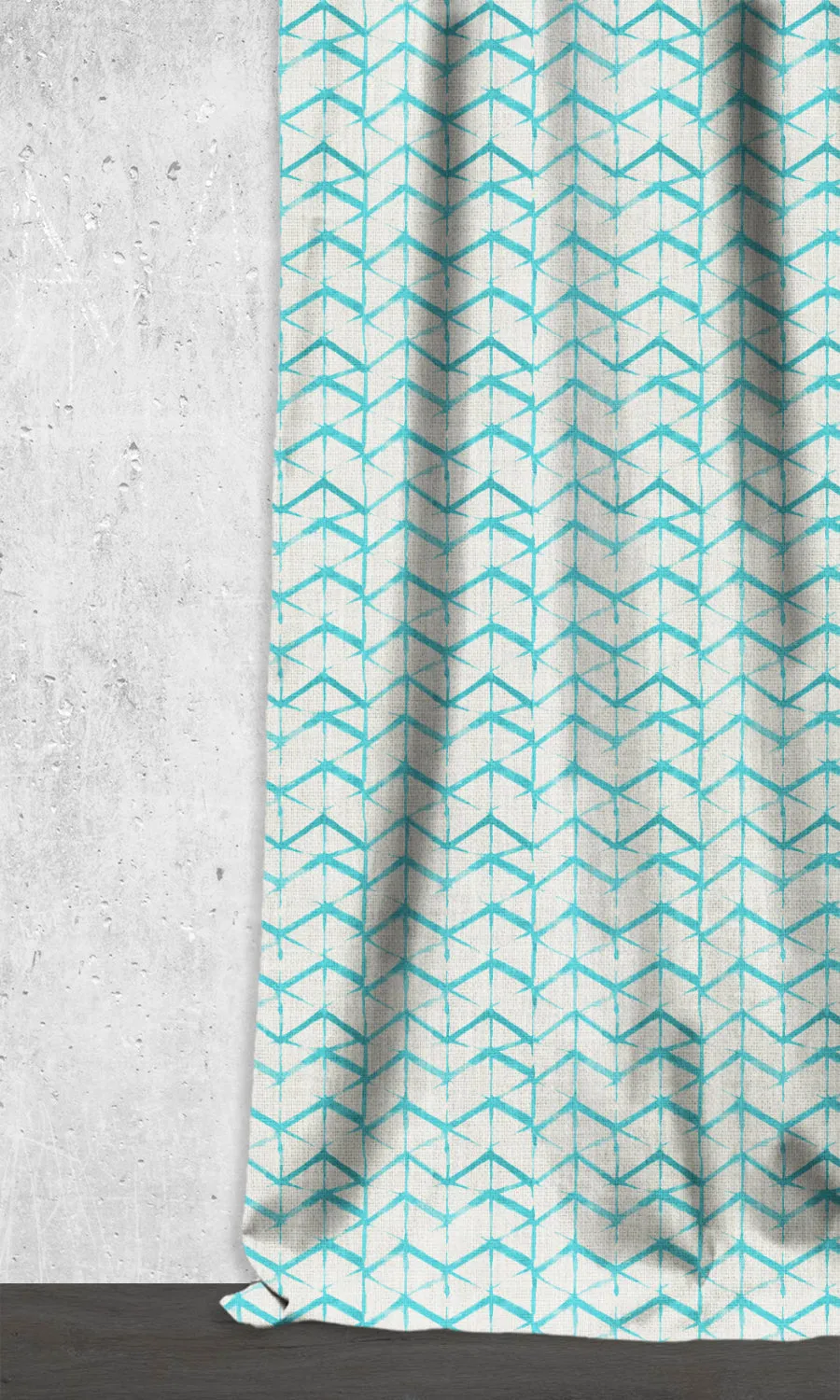 'Azure Archer ' Made-to-Order Shades (Eggshell White/ Blue)