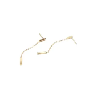 Barre Drop Earrings - 9kt gold