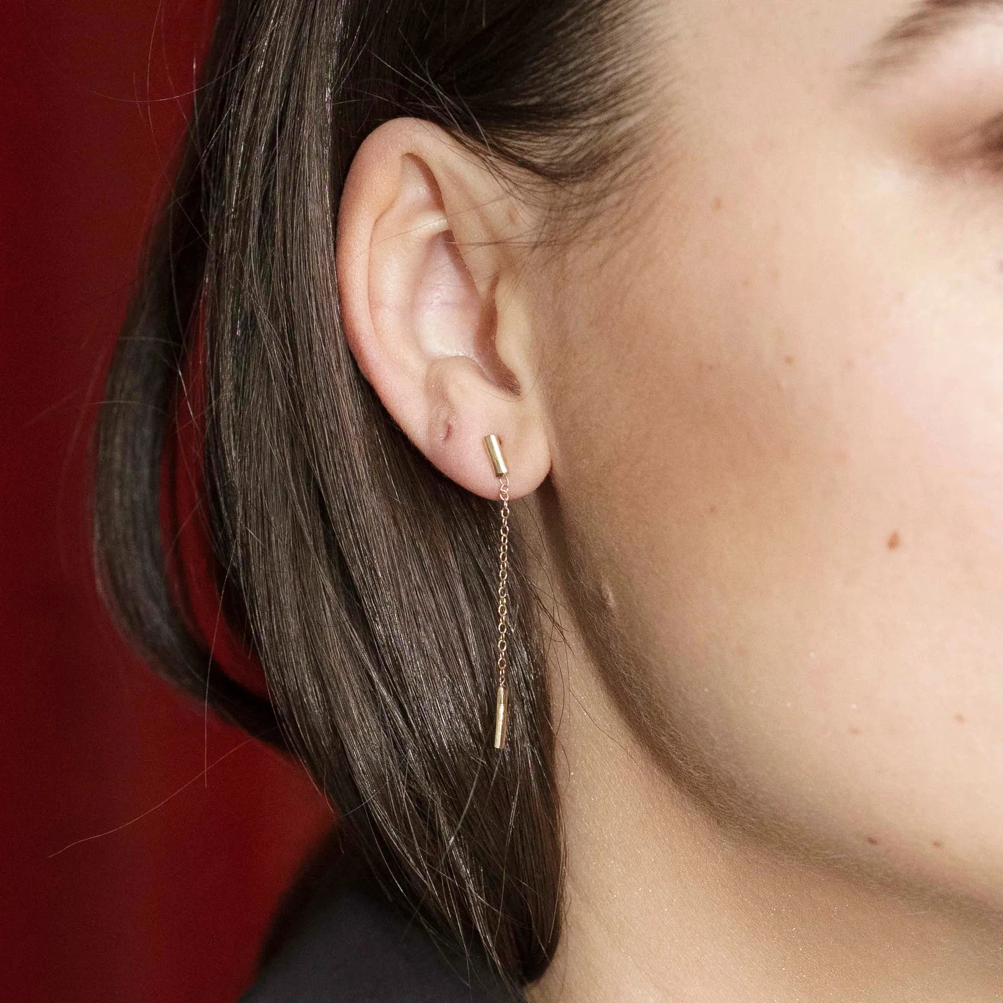 Barre Drop Earrings - 9kt gold