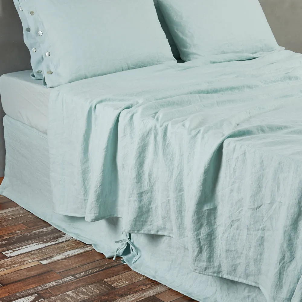 Bed Linen Flat Sheet Icy Blue