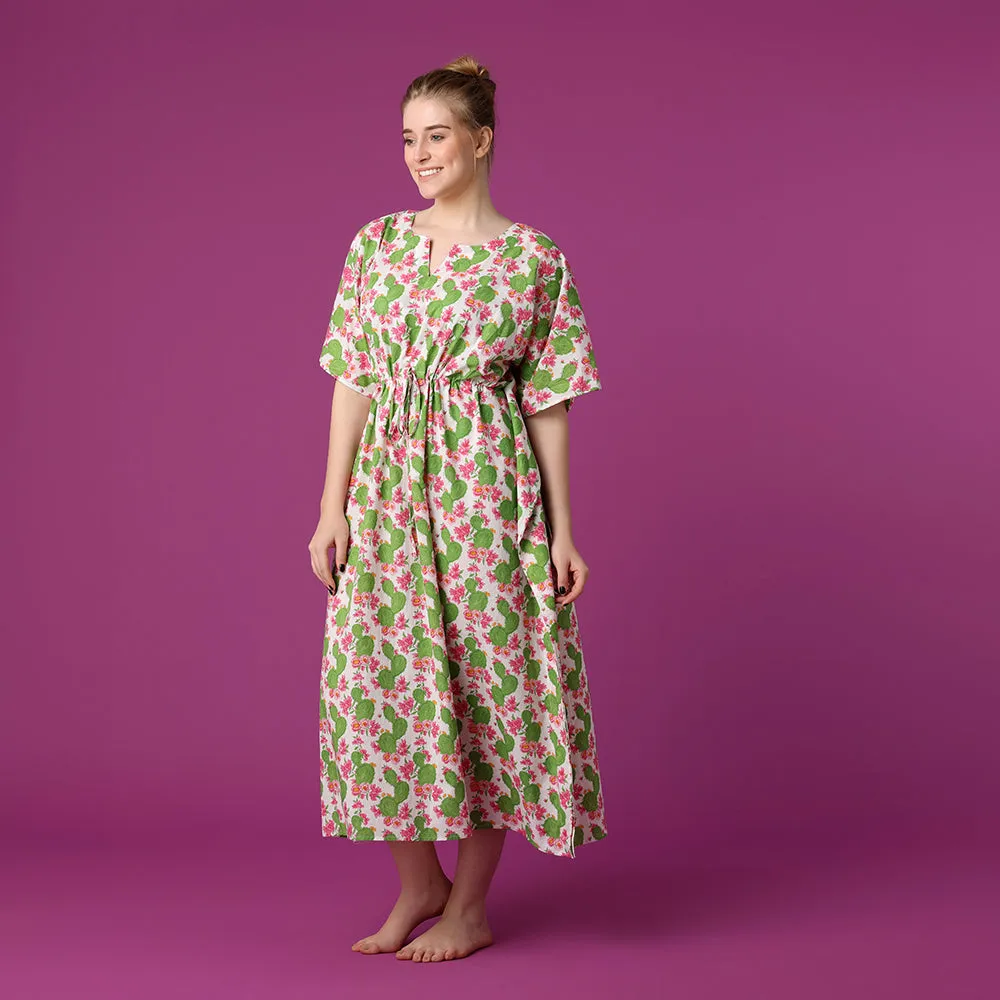 Cactus Flower Kaftan
