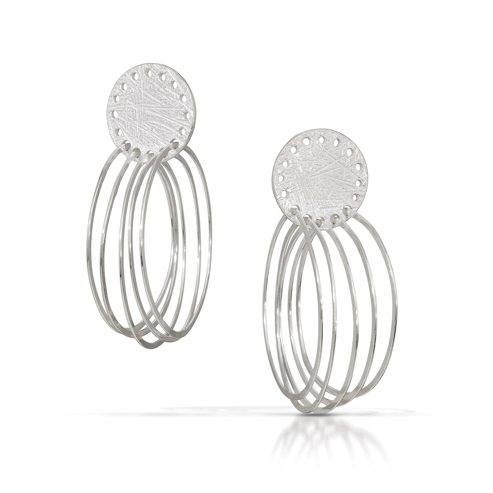 Carved Multi-Hoop Earrings