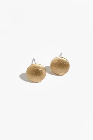 Chania Gold Ball Stud Earrings