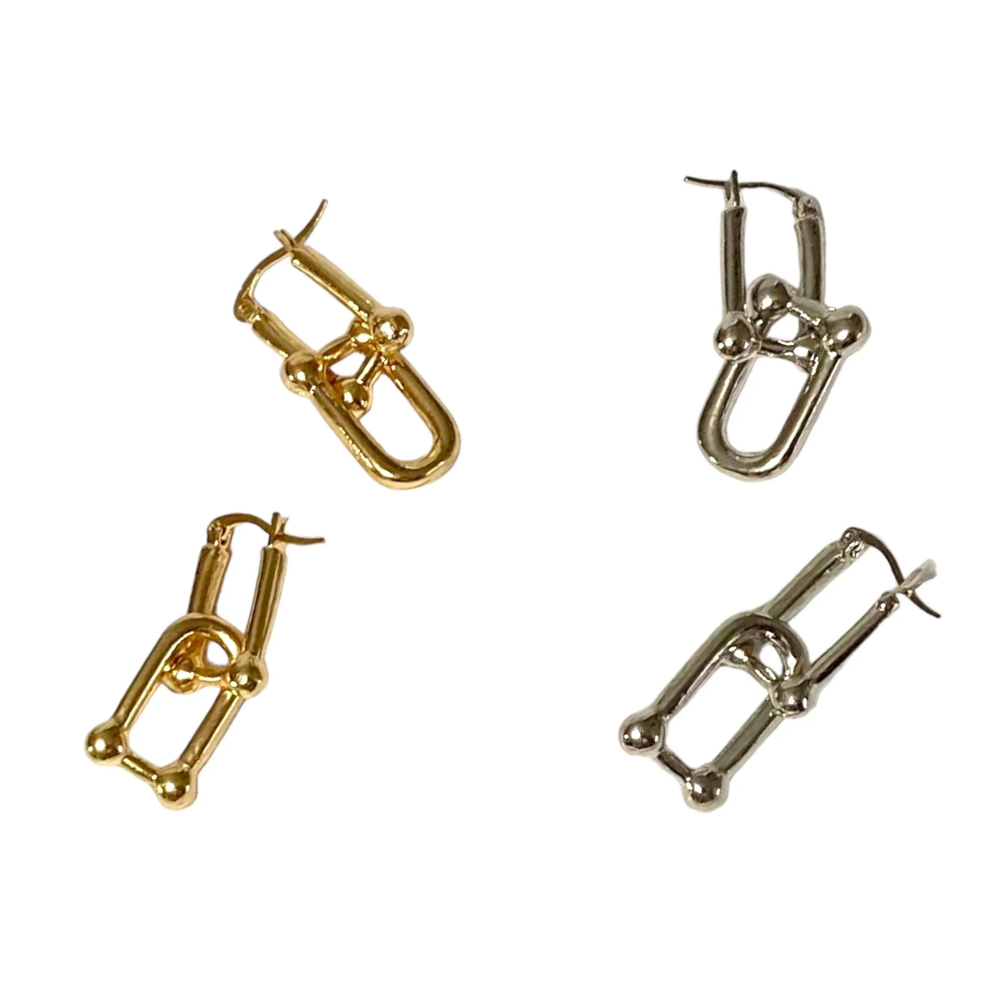 Chic U Link Hoop Earrings