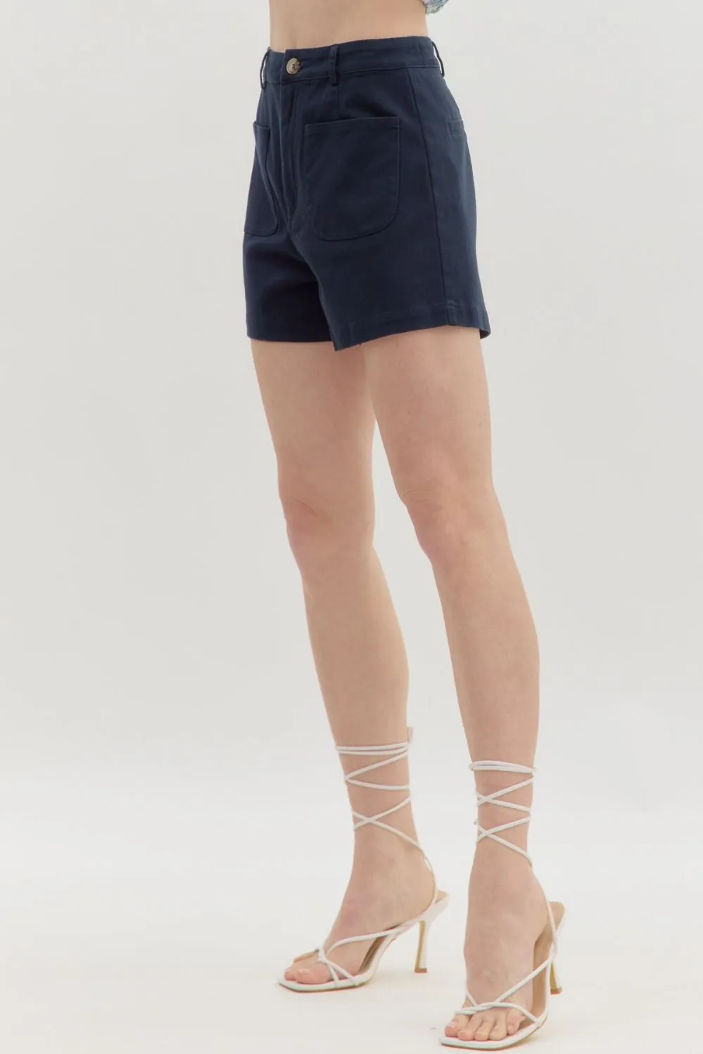 Classic Trouser Shorts in Navy or Green