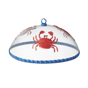 Crab Mesh Food Cover Red/Blue 35cm