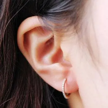 Created Diamond Ladybird Shape Asymmetric Earrings