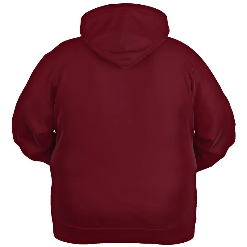 Dark Pink Hoodie | Unisex | with PLUS sizes | C0M100Y50K80