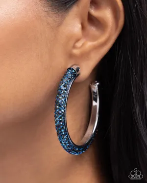 Earrings Chiseled Crescendo - Blue