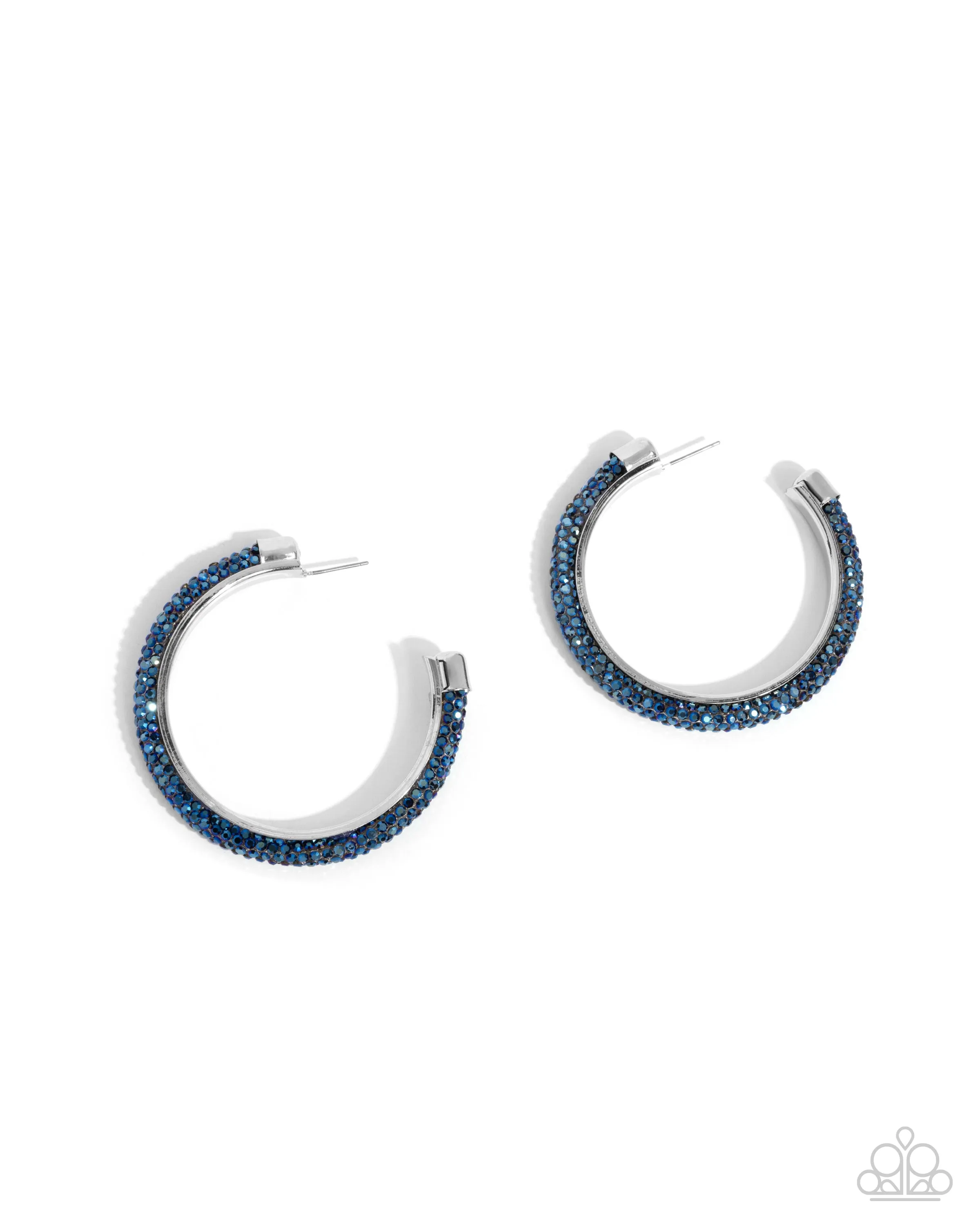 Earrings Chiseled Crescendo - Blue