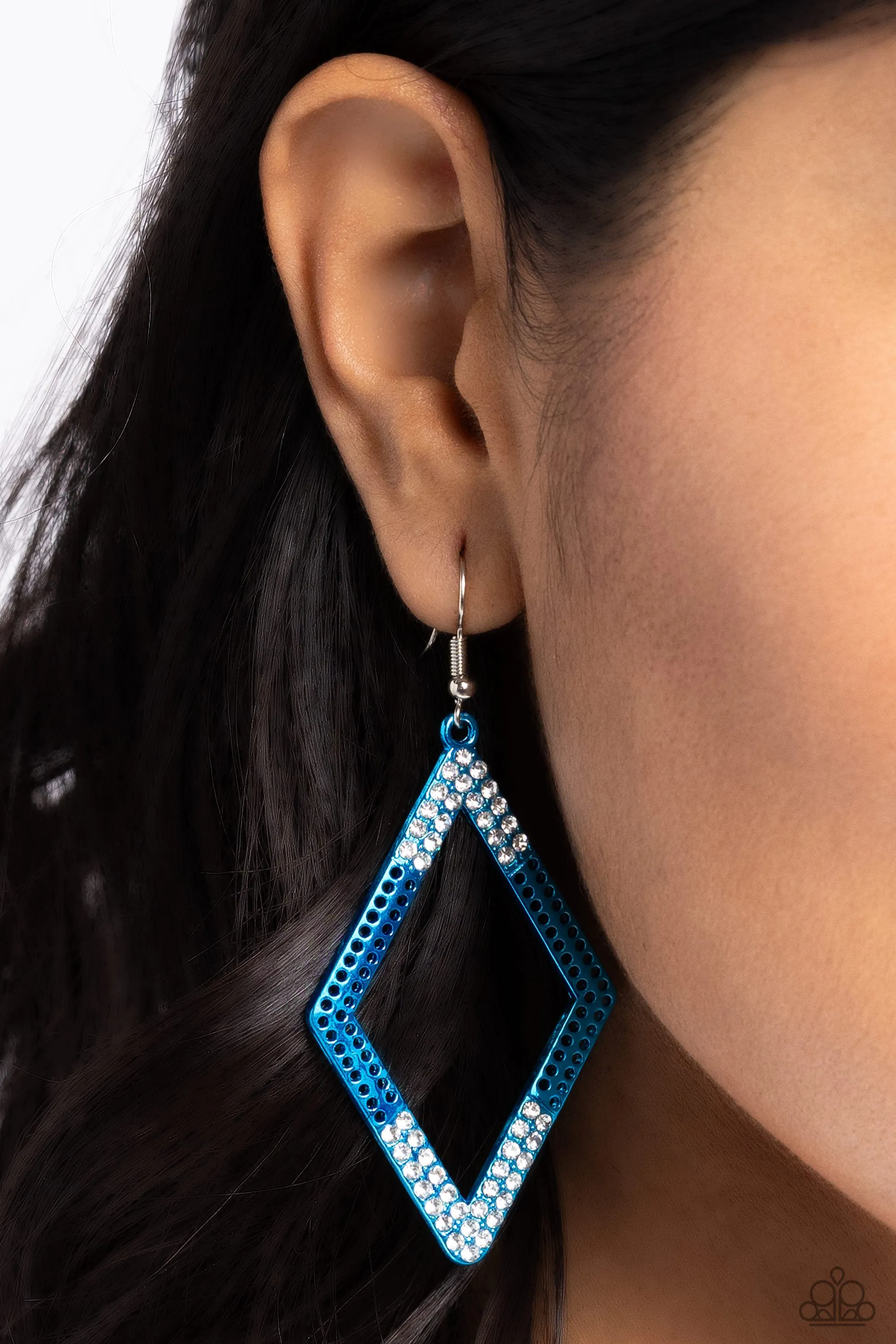 Earrings Eloquently Edgy - Blue E2406