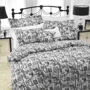 Eiffel Tower Paris Duvet Bedding Set With Pillowcases