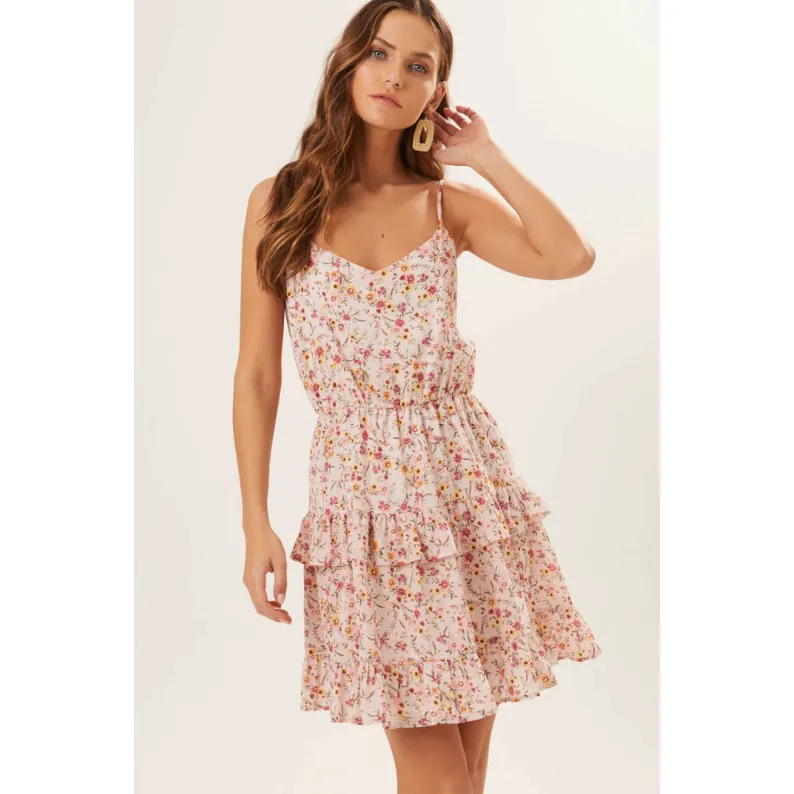Floral Printed Ruffle Dress