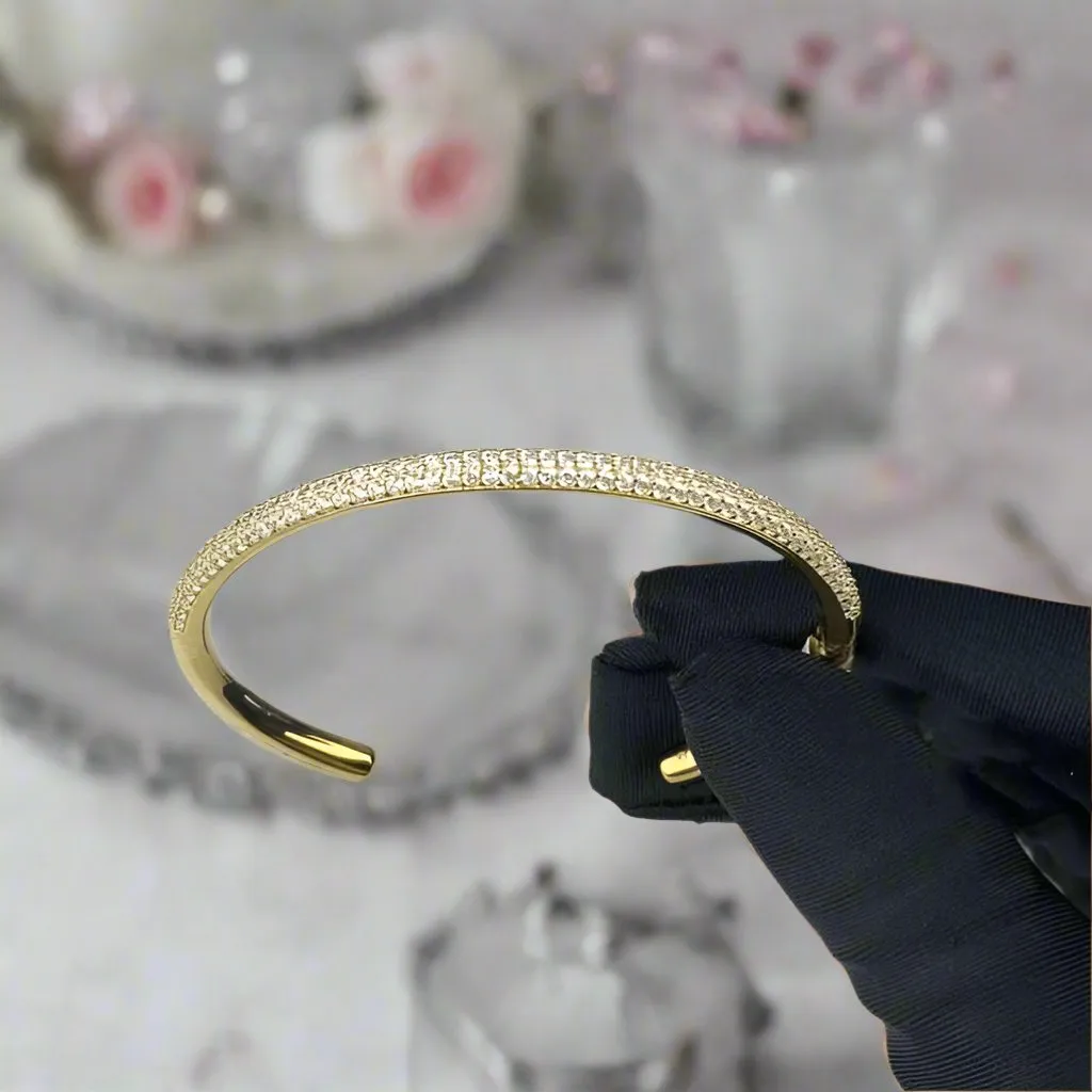 Gorgeous Three Layered Diamond Bangle