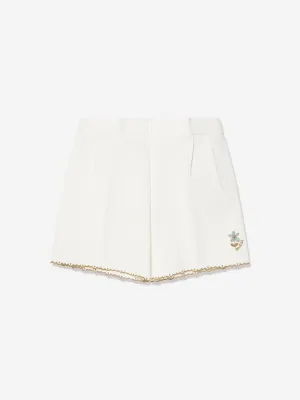 Gucci Baby Girls Embroidered Shorts in White