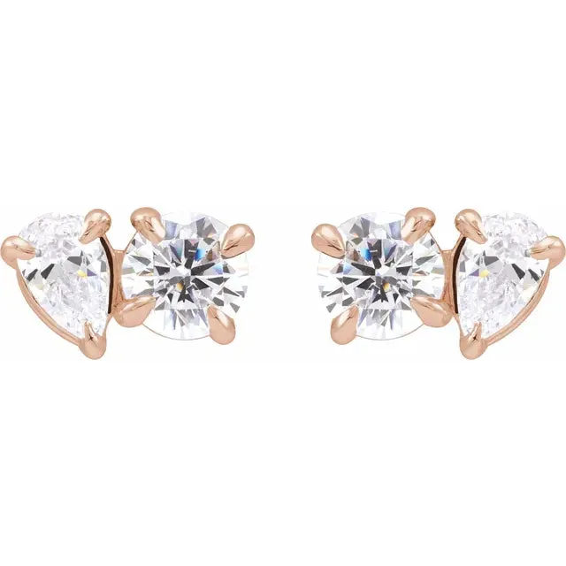 Lab-Grown Two-Stone LG Diamond Studs