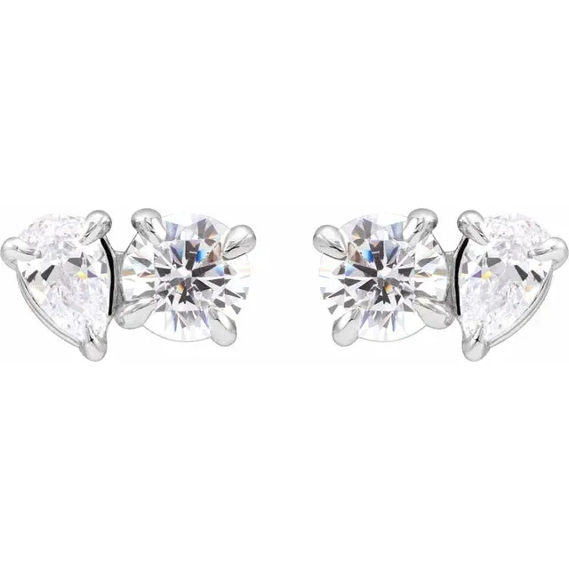 Lab-Grown Two-Stone LG Diamond Studs