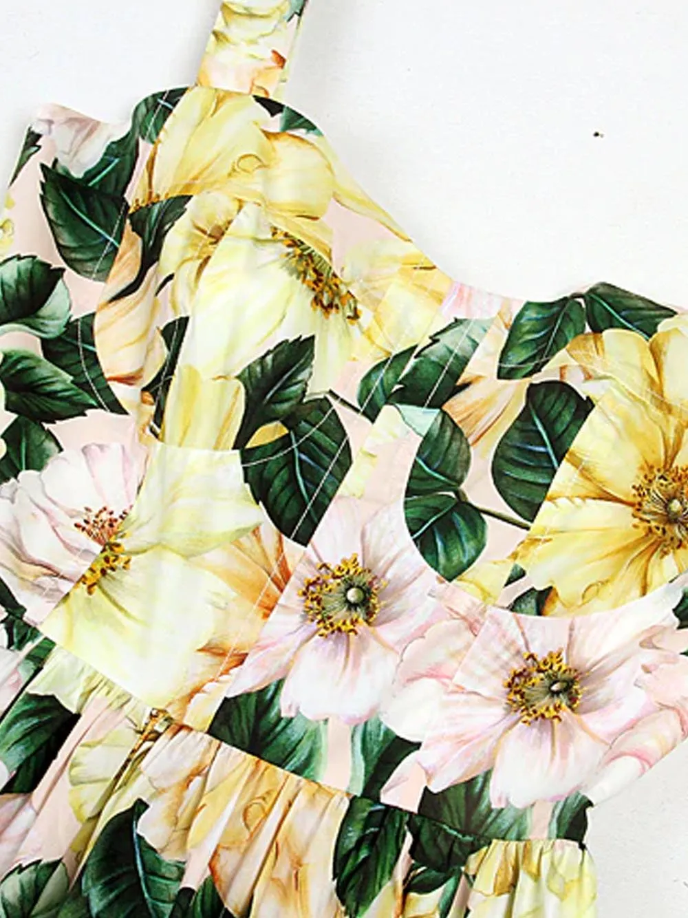 LARETTA Floral Midi Dress