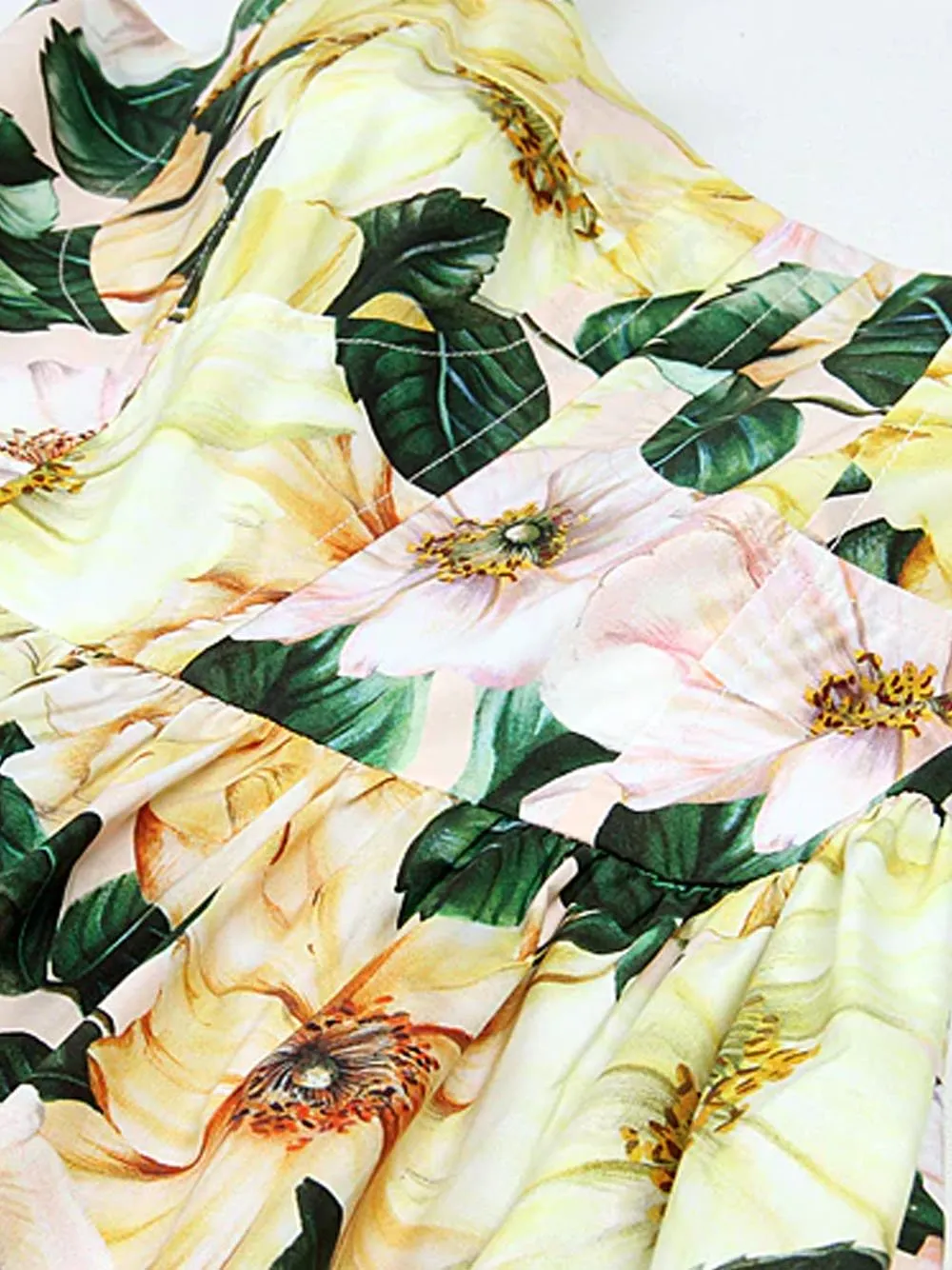 LARETTA Floral Midi Dress