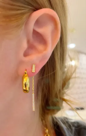 Line Chain Earrings