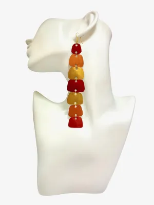 Long, Boho Nespresso Capsule Earrings