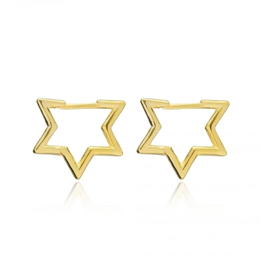 Modern Day Jewish Star of David Earrings