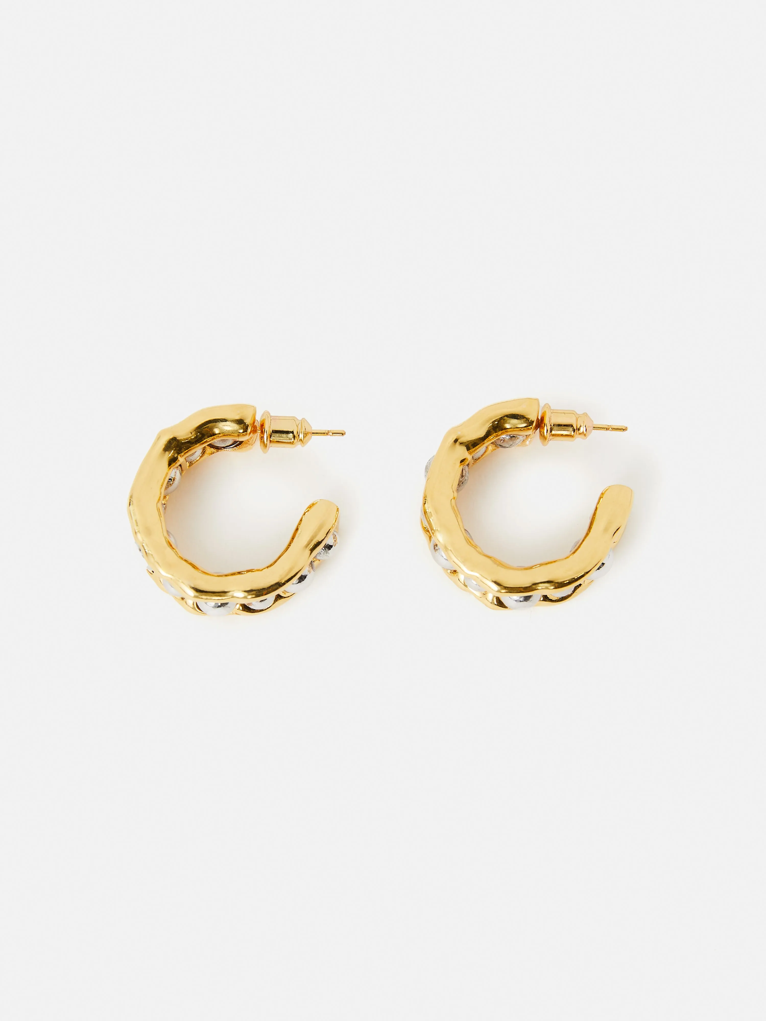 Molten Bead Hoop Earring | Multi