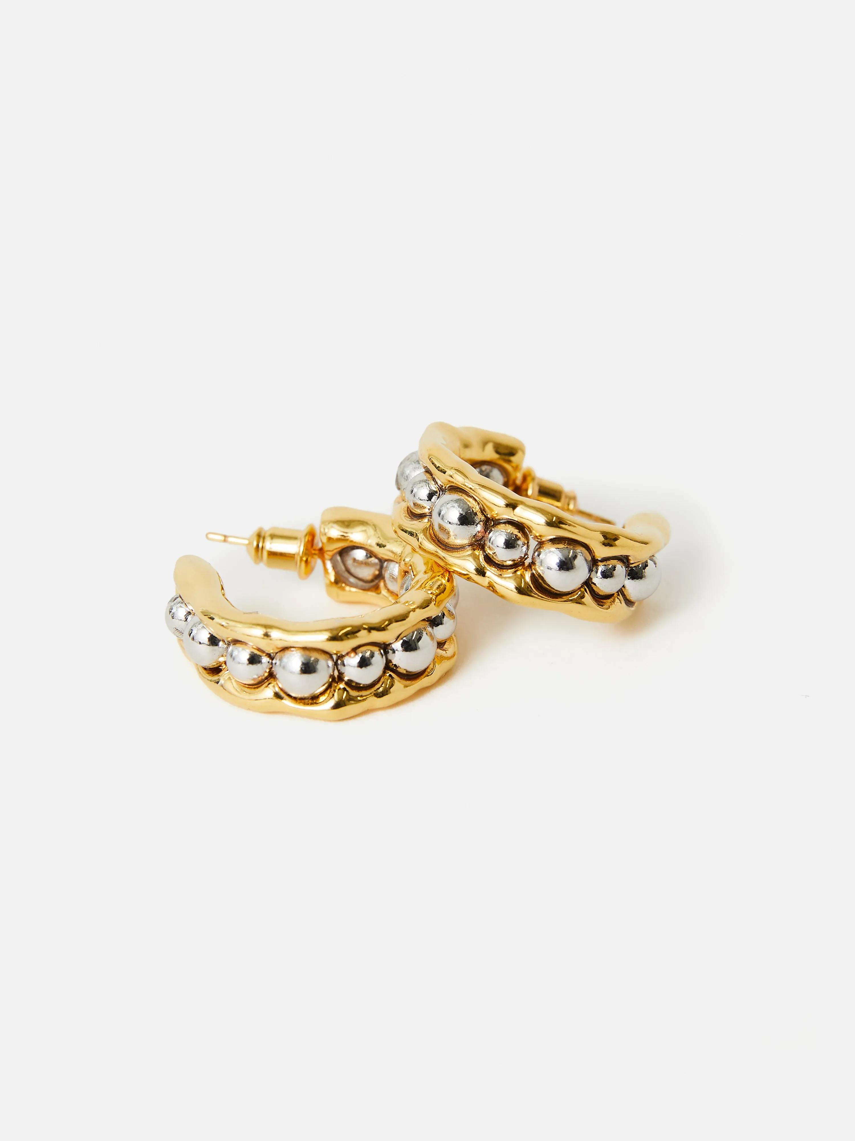 Molten Bead Hoop Earring | Multi