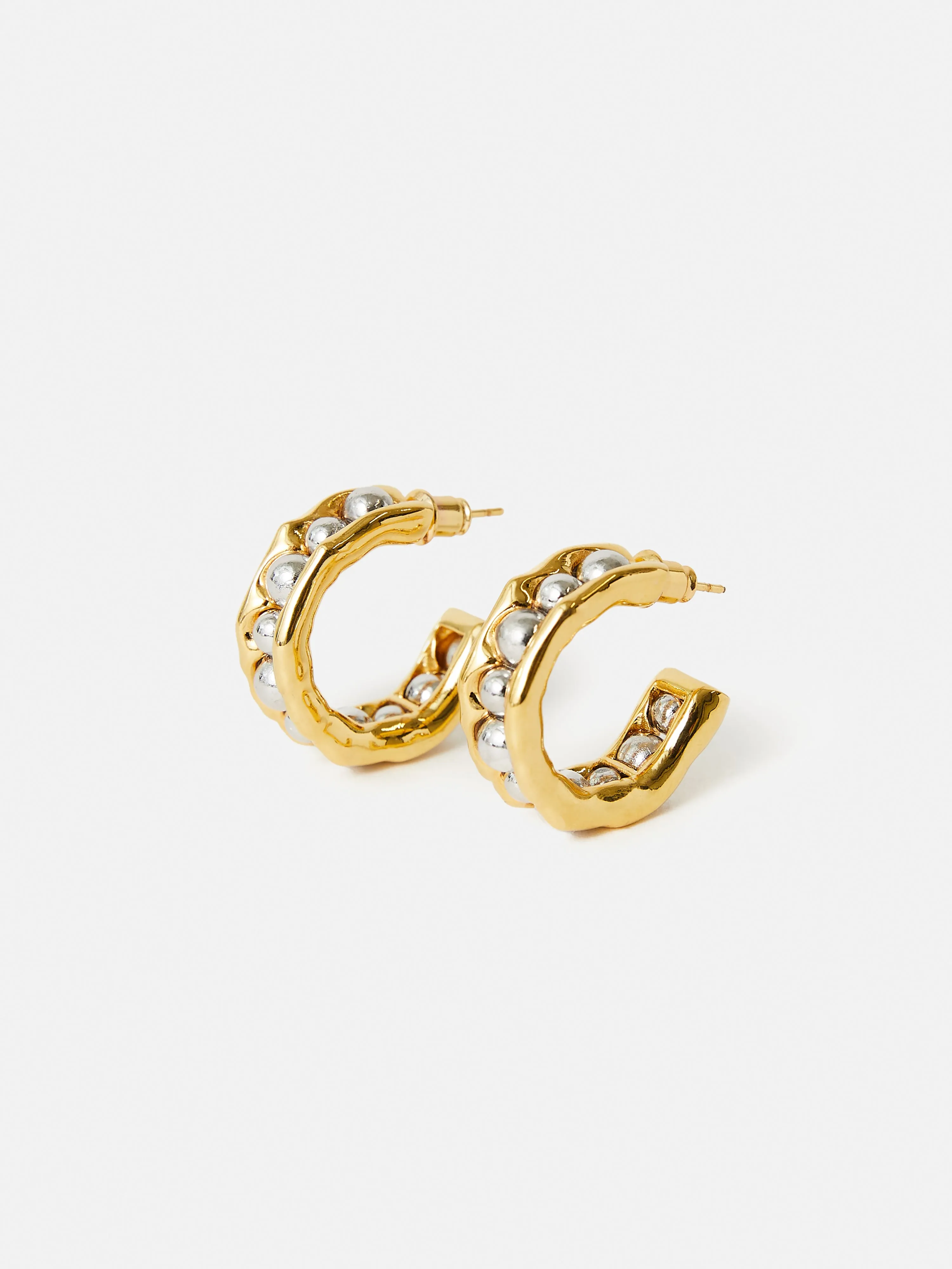 Molten Bead Hoop Earring | Multi