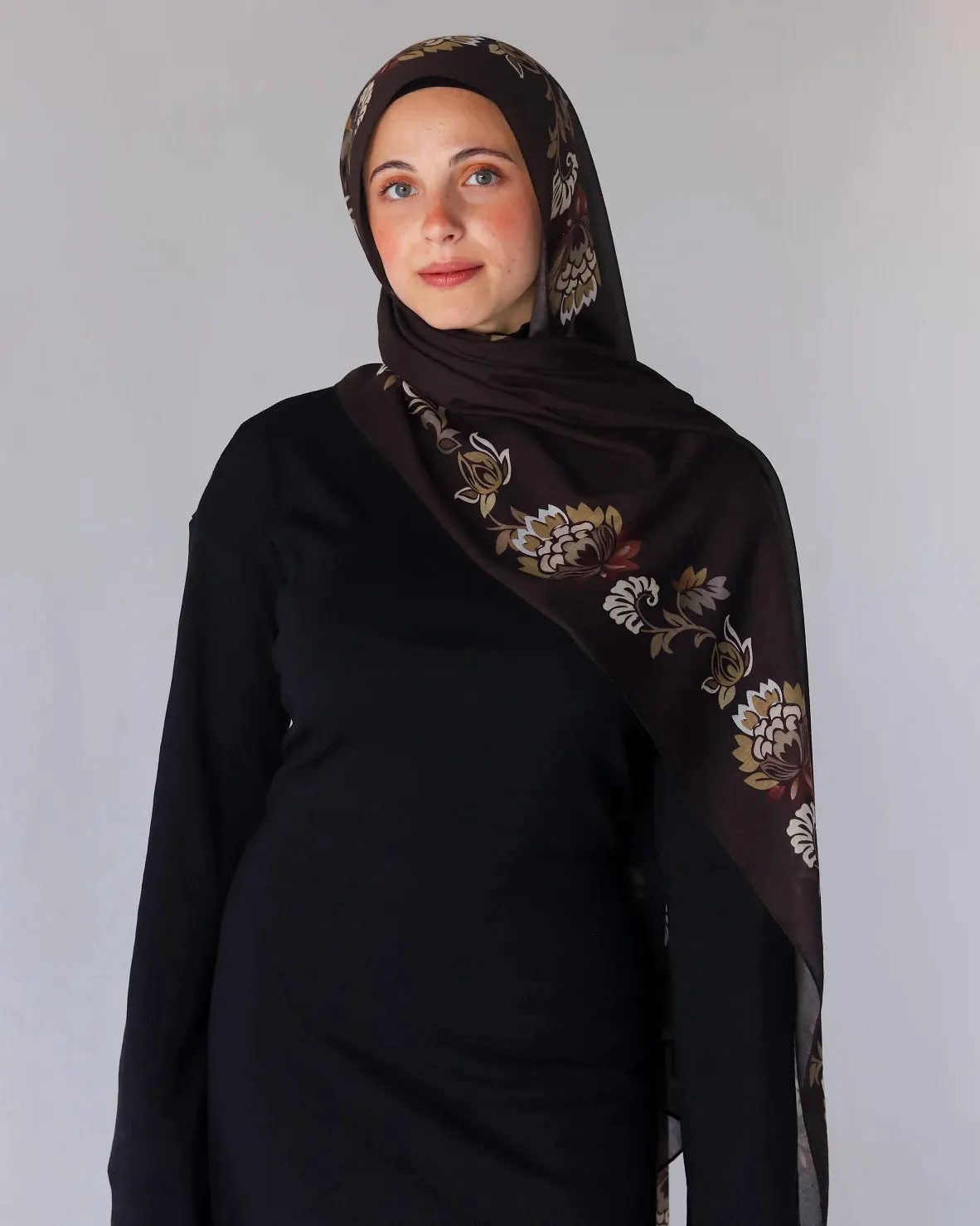 MY012   hijab Winter Bloom hijab/tudung  hijab  printed scarf  printed hijab  printed sacrf