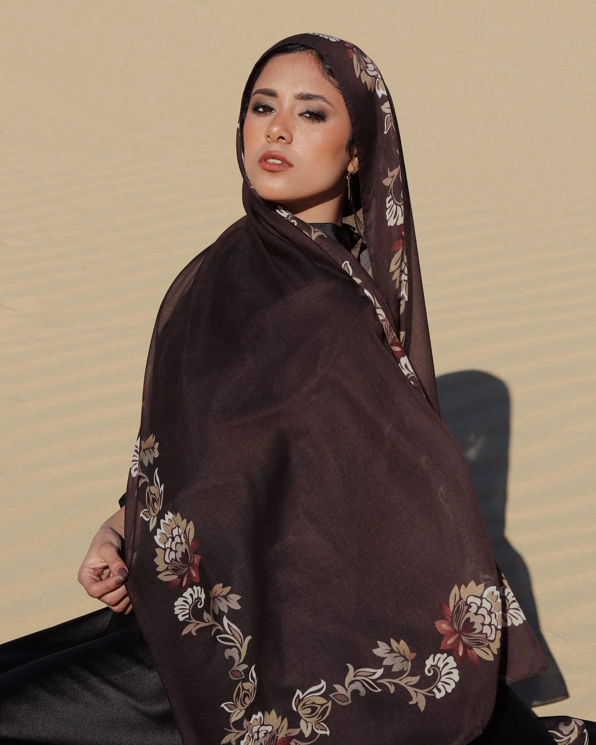 MY012   hijab Winter Bloom hijab/tudung  hijab  printed scarf  printed hijab  printed sacrf