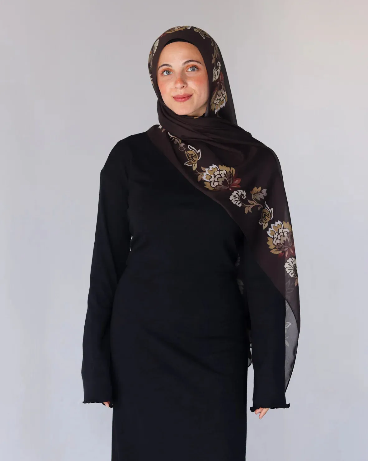 MY012   hijab Winter Bloom hijab/tudung  hijab  printed scarf  printed hijab  printed sacrf