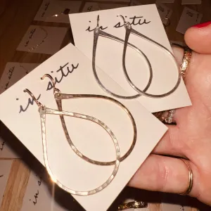 OCHRE HOOP EARRINGS