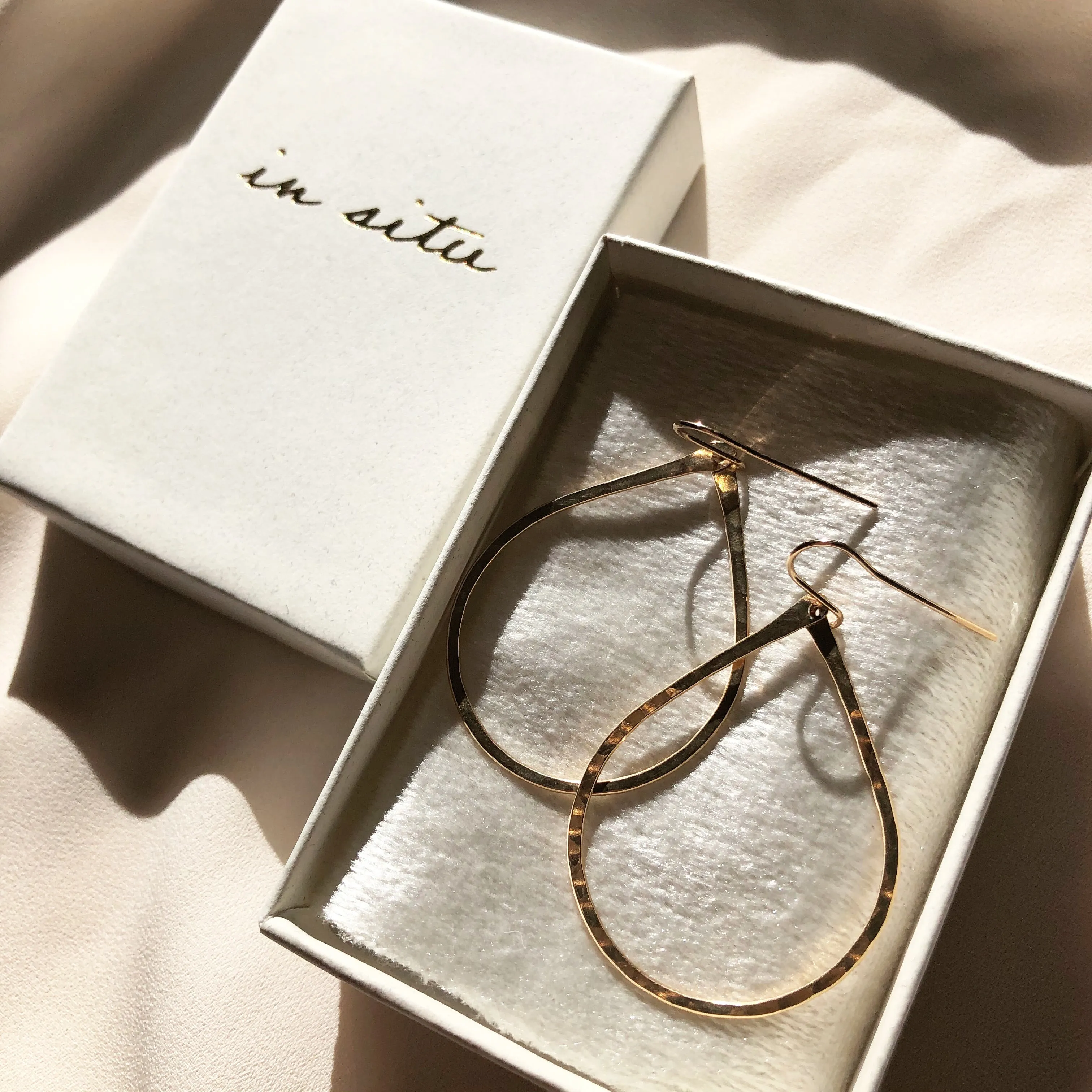 OCHRE HOOP EARRINGS