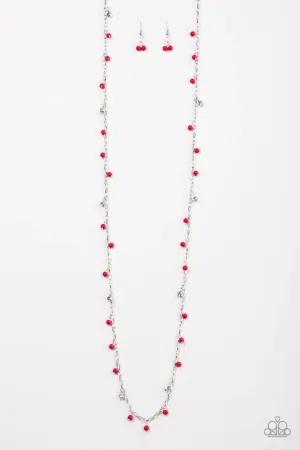 Paparazzi Necklace ~ The Whole Shebang - Red
