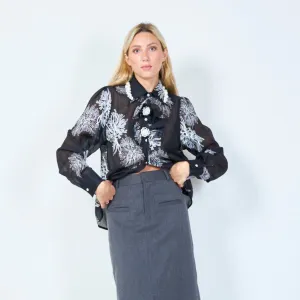 Pearl Embellished Lace Blouse Wholesale