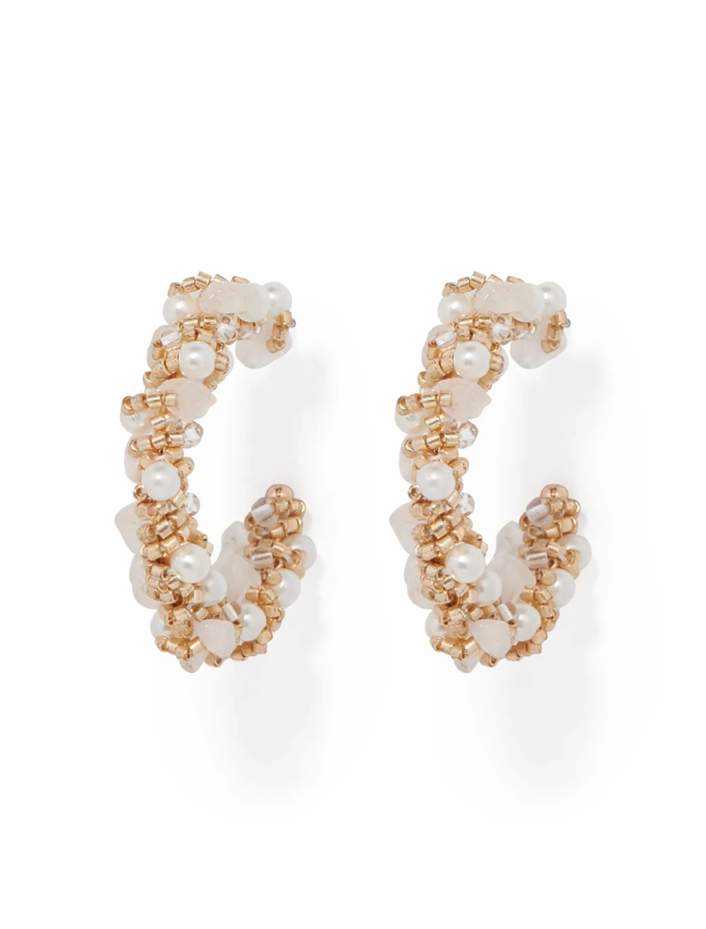 Penelope Beaded Hoop Earrings