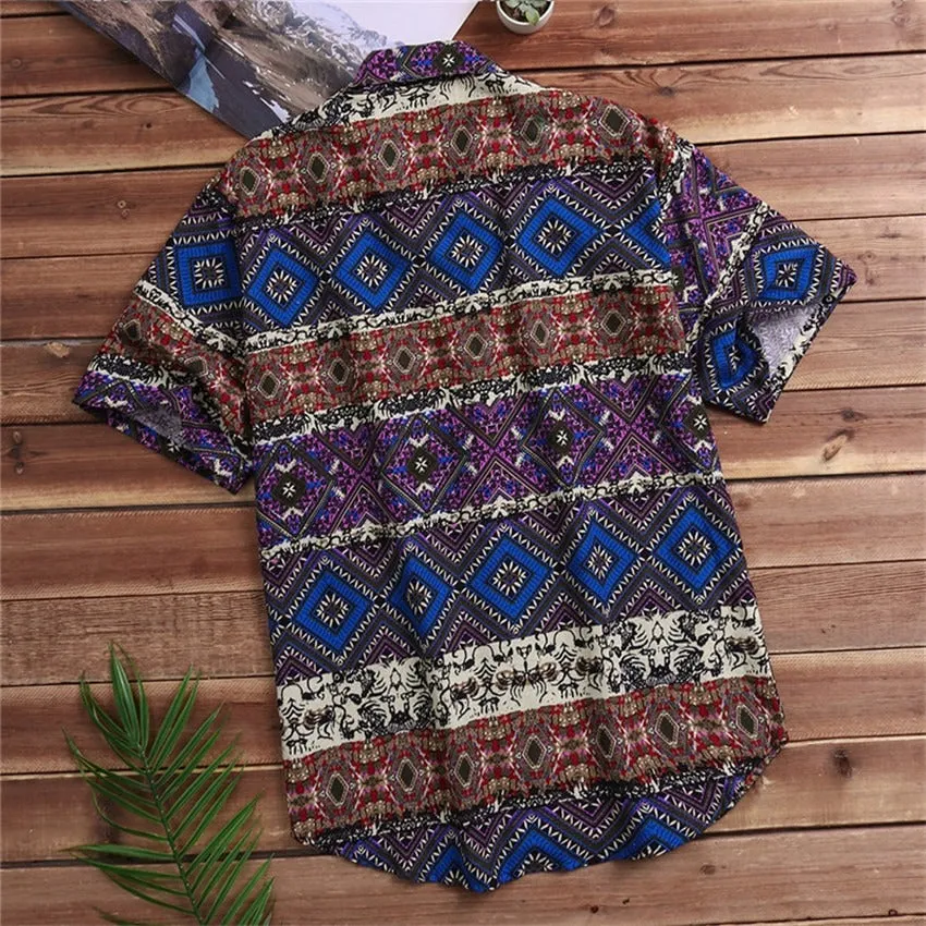 Printed Pocket Colorful Shirt