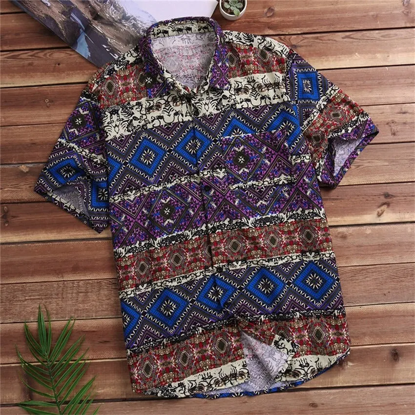 Printed Pocket Colorful Shirt