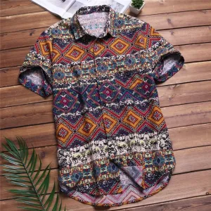 Printed Pocket Colorful Shirt