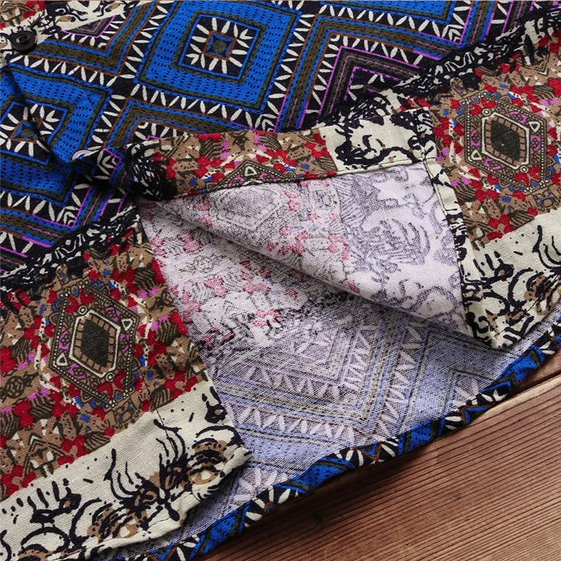 Printed Pocket Colorful Shirt