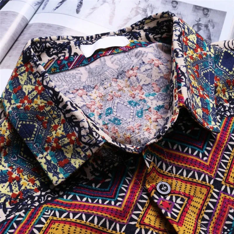 Printed Pocket Colorful Shirt
