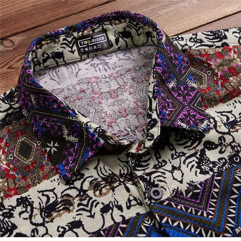 Printed Pocket Colorful Shirt