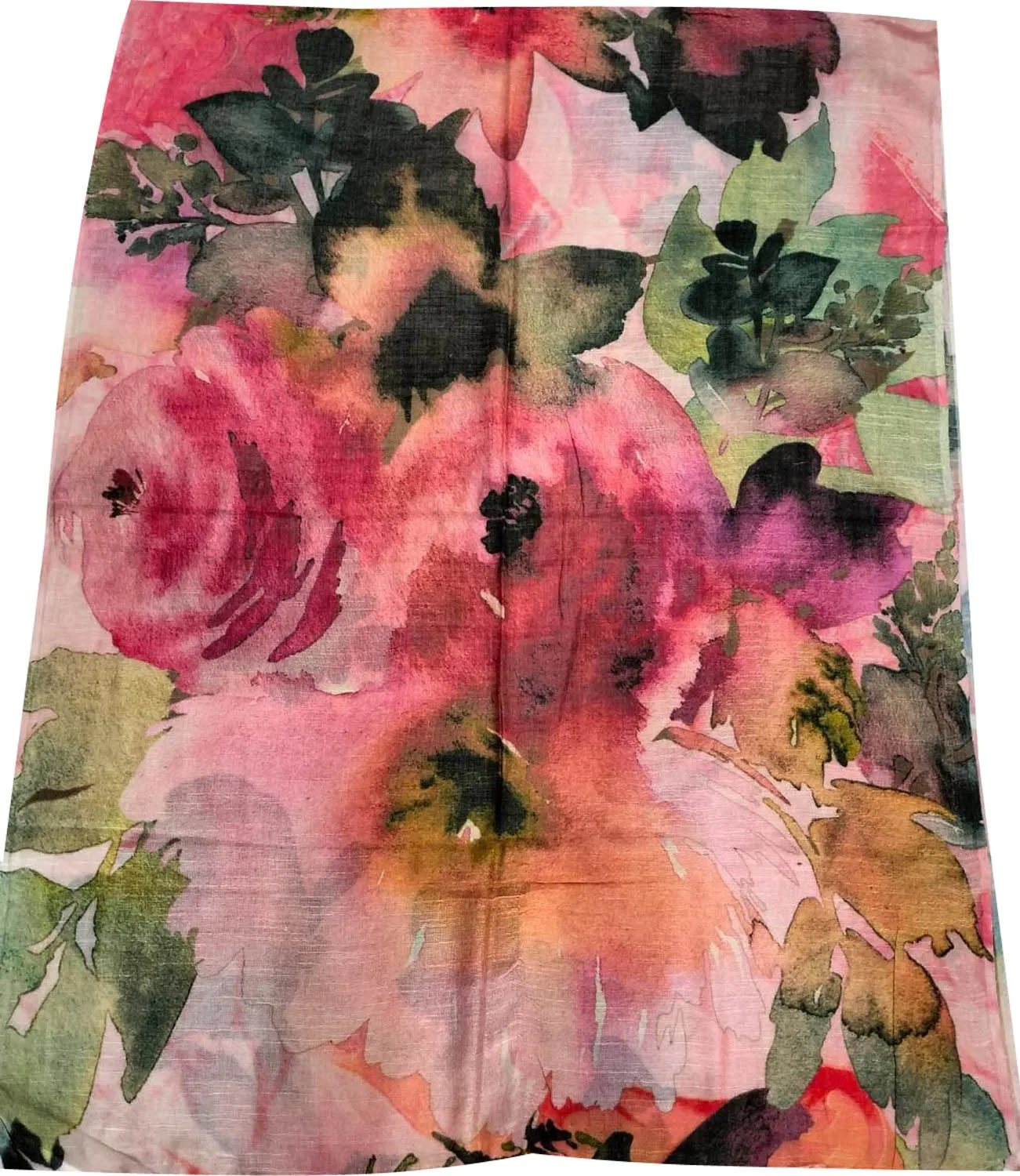 Shop Multicolor Digital Printed Pure Linen Dupatta Online - Trendy & Stylish