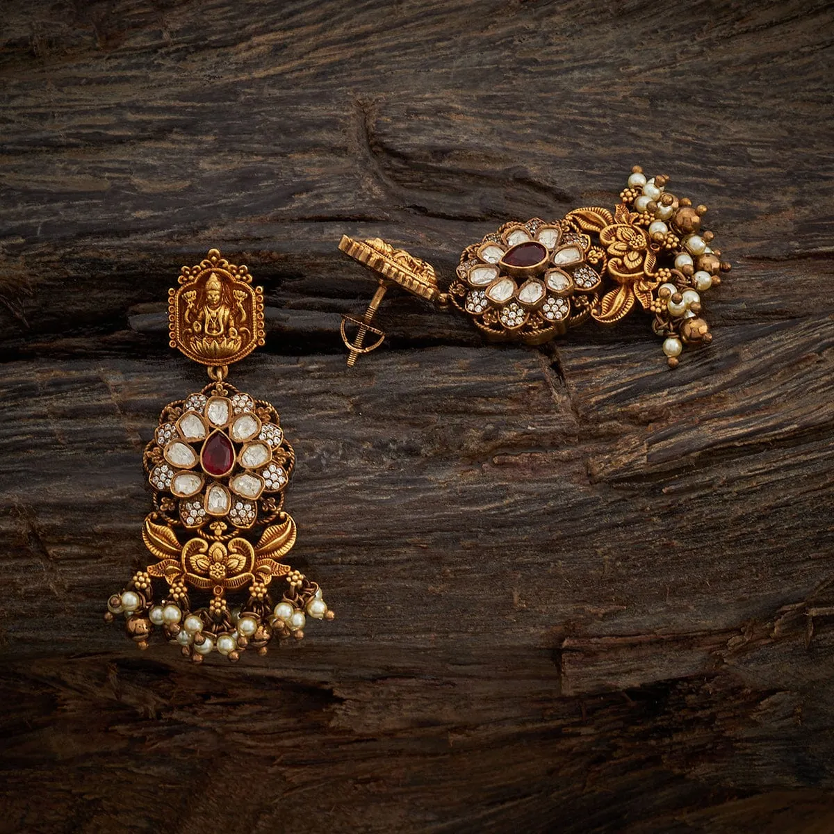Silver Temple Earring 161477